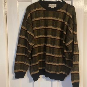 90s style dad sweater.